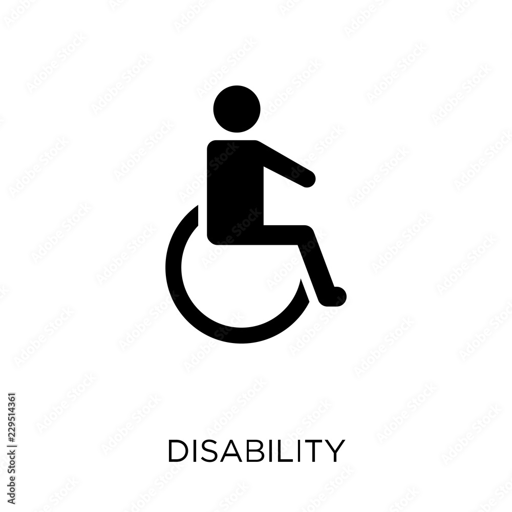 Disability icon. Disability symbol design from Political collection. Disability icon. Disability symbol design from Political collection.