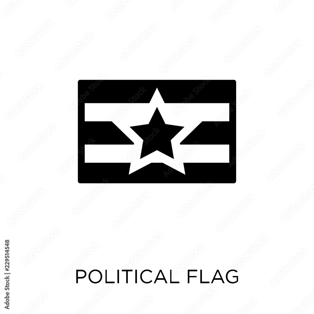 political Flag icon. political Flag symbol design from Political collection.