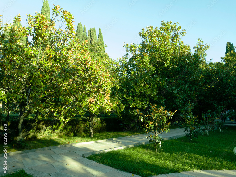 Alley of Astronauts. In the park Riviera