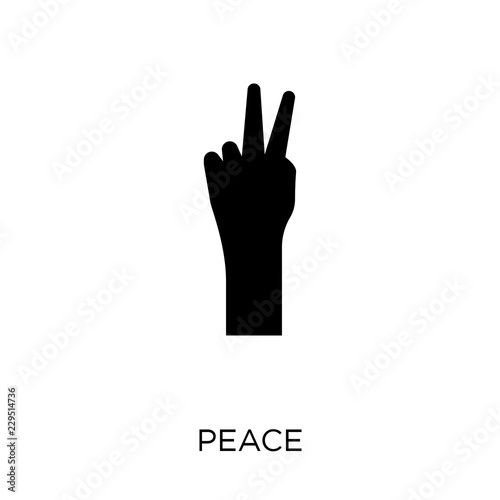 Peace icon. Peace symbol design from Political collection.