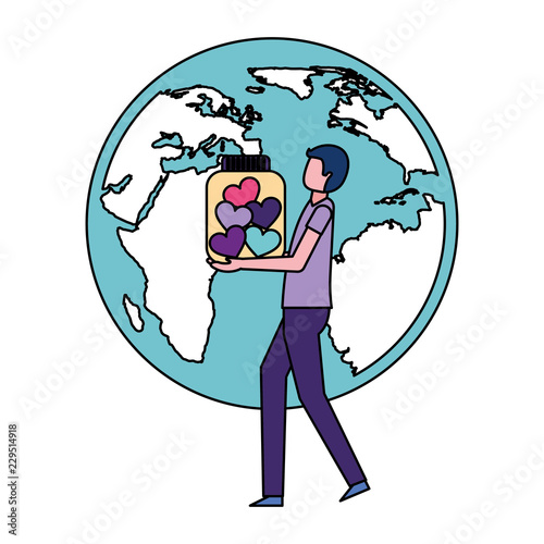 volunteers help work