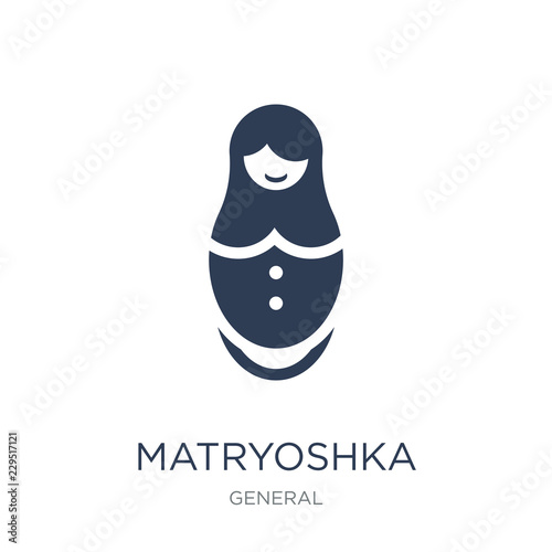 matryoshka icon. Trendy flat vector matryoshka icon on white background from General collection