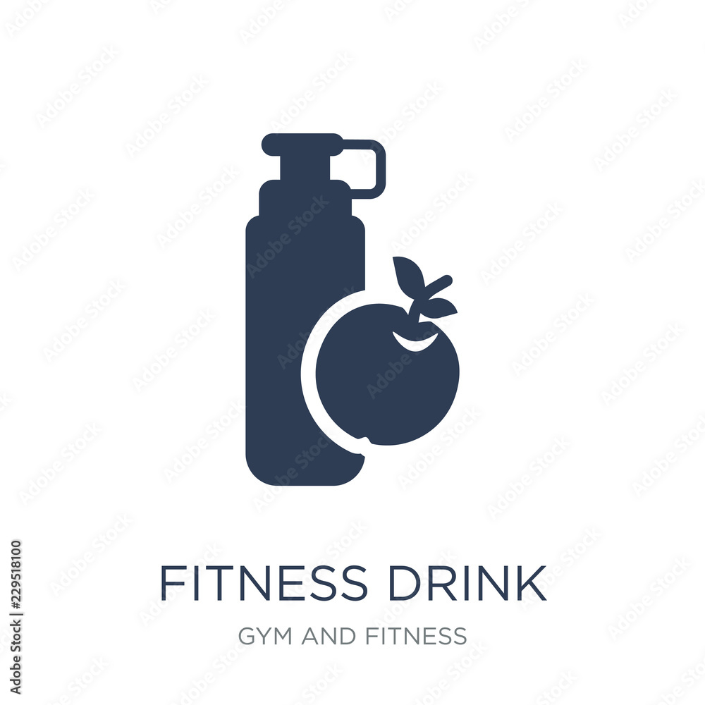Obraz premium fitness Drink icon. Trendy flat vector fitness Drink icon on white background from Gym and fitness collection