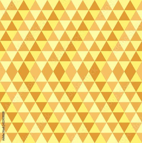 yellow and brown triangle shapes. zigzag vector seamless pattern. simple geometric background. textile print. repetitive background. fabric swatch. wrapping paper. modern stylish texture