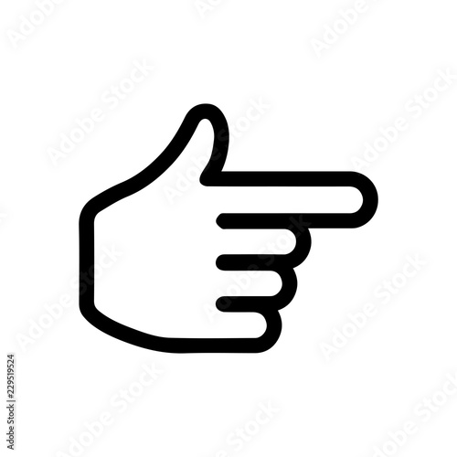 finger,pointer,cursor icon (right / next page )