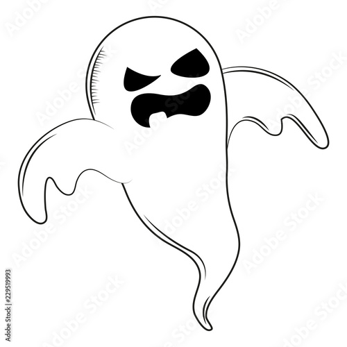 Halloween scary cartoon