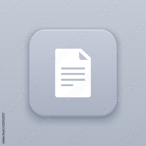 File, document button, best vector