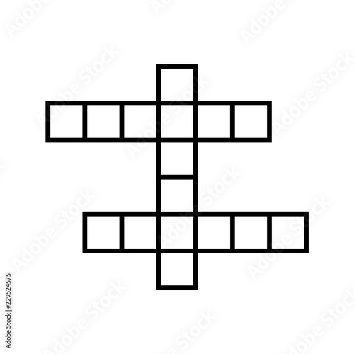 crossword icon vector photo