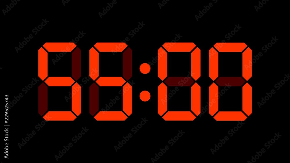 Digital countdown of 60 seconds with regular hundredths, 4K UHD, optimized for 60 fps to avoid frame rate distortions and interpolation artifacts - Red with marks - arzawen.com/timer Digital countdown of 60 seconds with regular hundredths, 4K UHD, optimized for 60 fps to avoid frame rate distortions and interpolation artifacts - Red with marks - arzawen.com/timer
