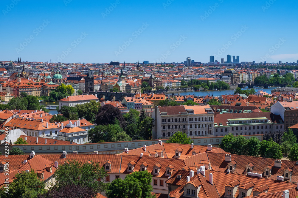 Blick über die Dächer von Prag