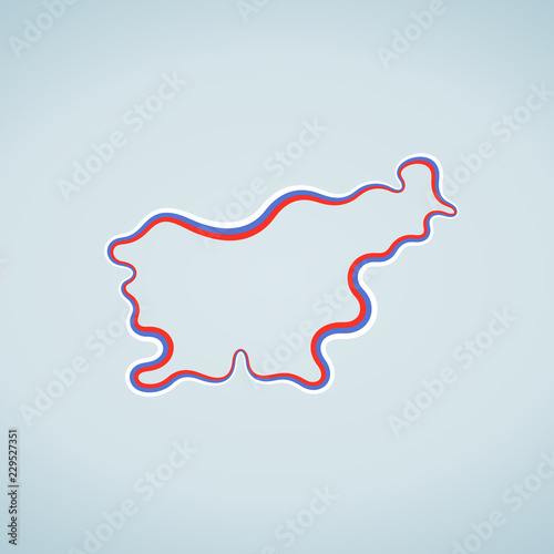 Slovenia - Outline Map