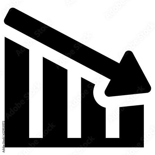 financial crisis vector icon