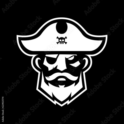 Pirate head mascot
