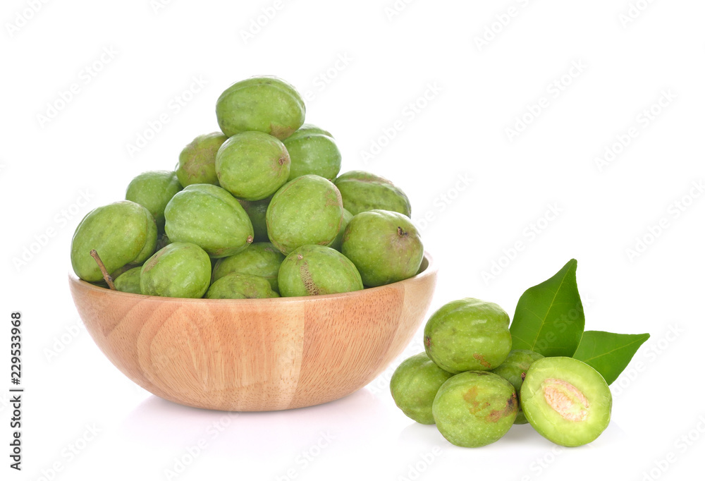 Chebulic Myrobalans isolated on white background Chebulic Myrobalans isolated on white background