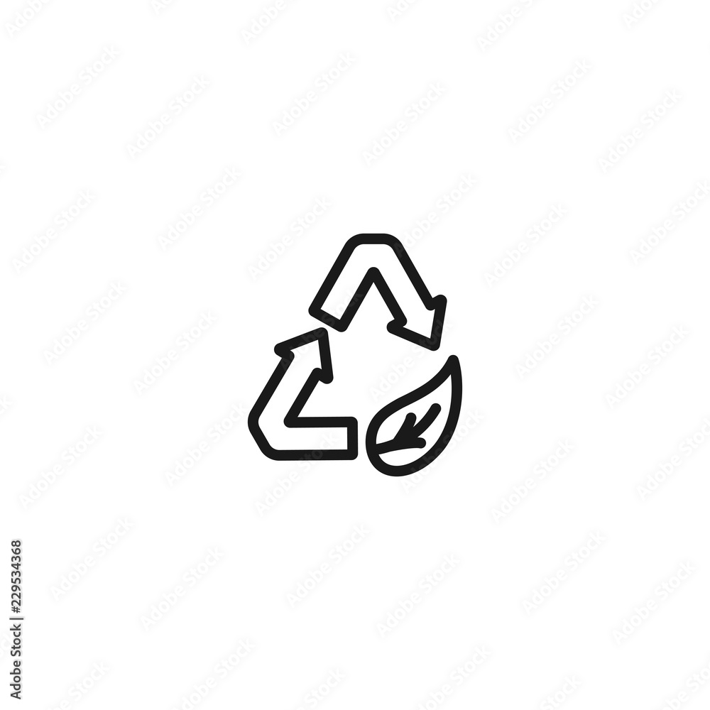 recycle icon. symbol of ecology recycle icon. symbol of ecology