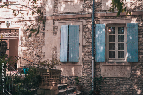 Saint-Remy-de-Provence, France, September 24, 2018: View of the old building of a psychiatric hospital photo