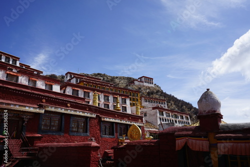 landscape of Ganden Temple