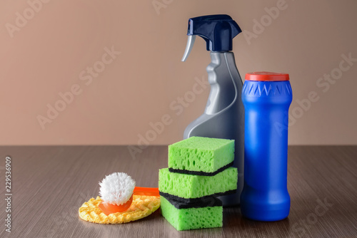 Household cleaning supplies...