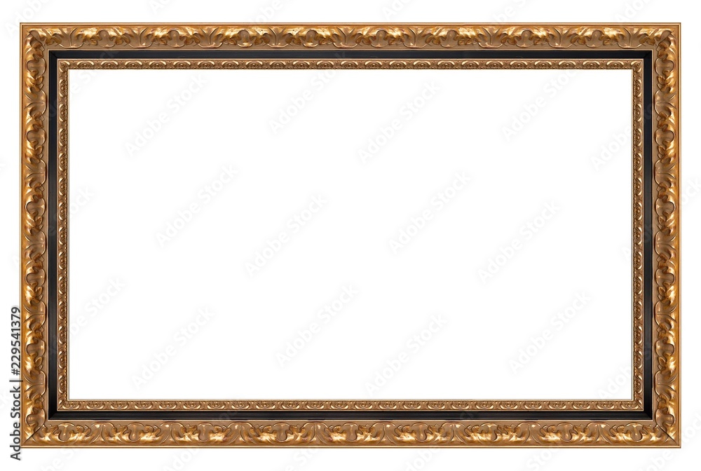 Golden frame for paintings, mirrors or photo Golden frame for paintings, mirrors or photo