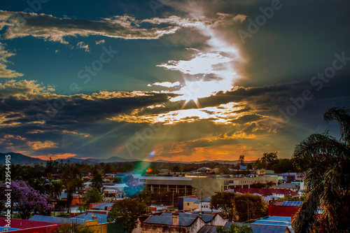 A stunning sunset over Gympie after a brief storm