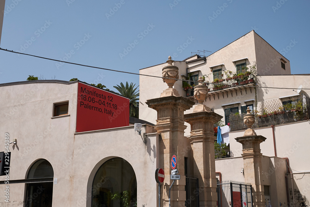 Palermo, Italy - September 06, 2018 : View of Garibaldi theatre