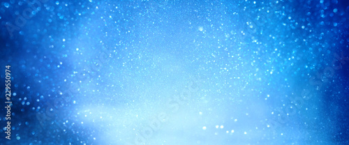 Blue luminous winter background