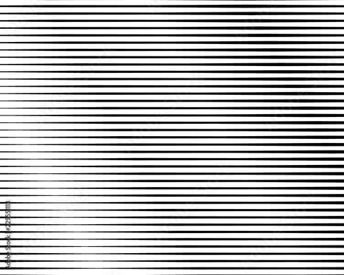Black and white Line halftone pattern with gradient effect. Horizontal stripes. Vector illustration