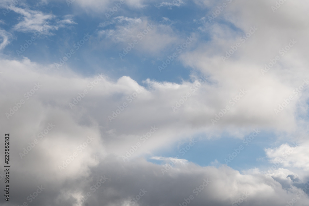 White clouds on a blue sky White clouds on a blue sky