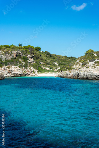 Binidali creek in Minorca, Spain.