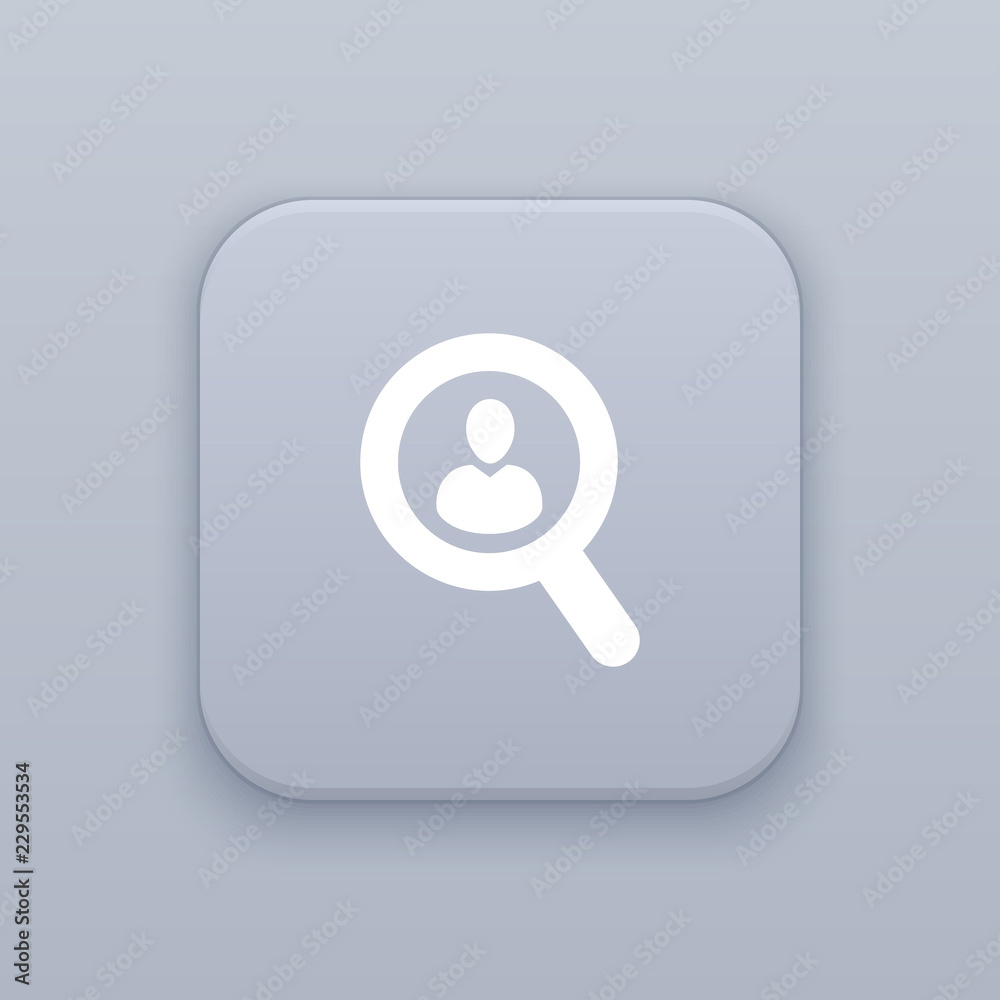 Find people button, best vector