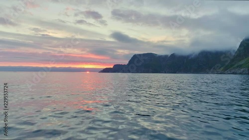 Panoramic View of Hoddevik from the Sea photo