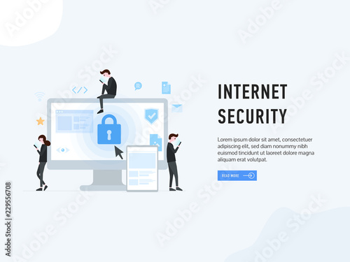 Internet Security web page poster