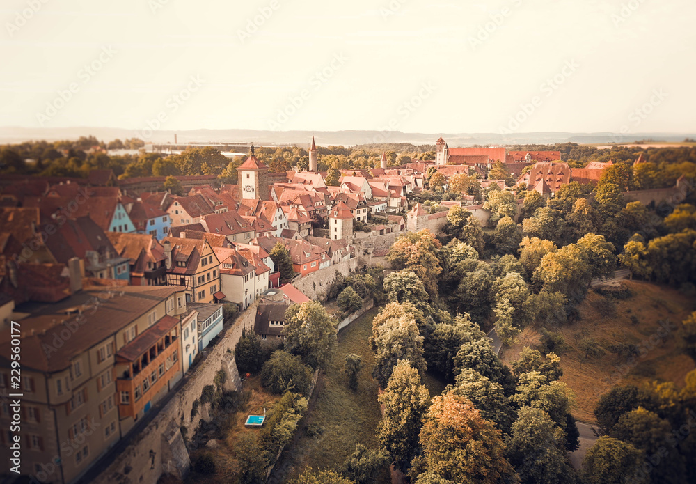 Naklejka premium city from above