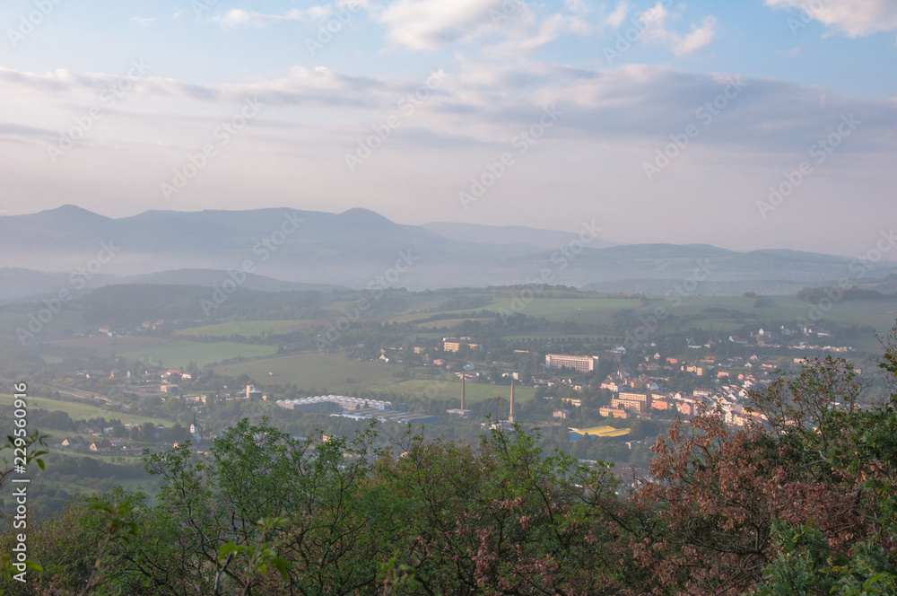 Fototapeta premium Central Bohemian Uplands - view from Dubravska hora