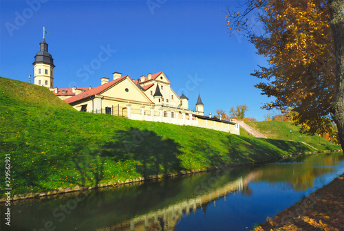 Nesvizh. Belarus. Radziwill Castle. Palace and castle complex