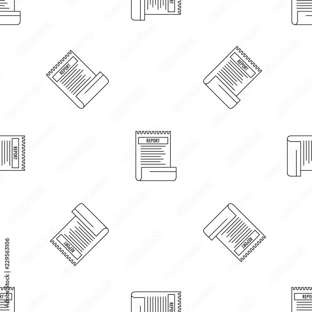 Bill paper report pattern seamless vector repeat geometric for any web design