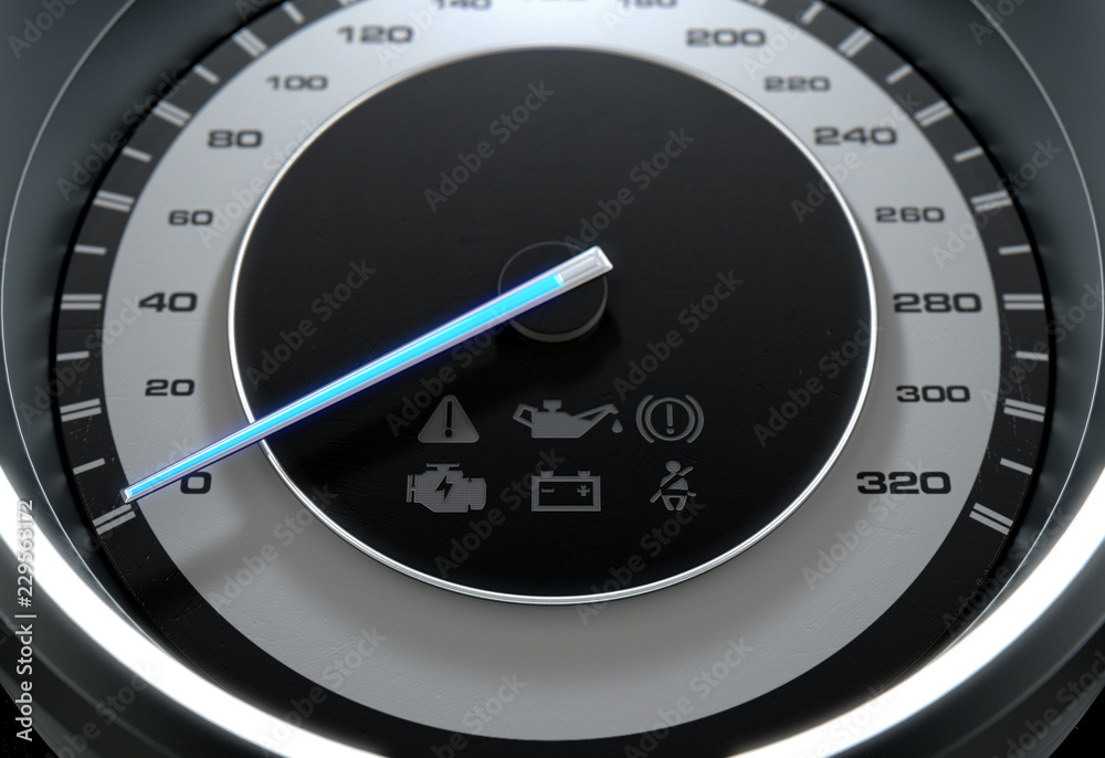 Naklejka premium Speedometer Slow