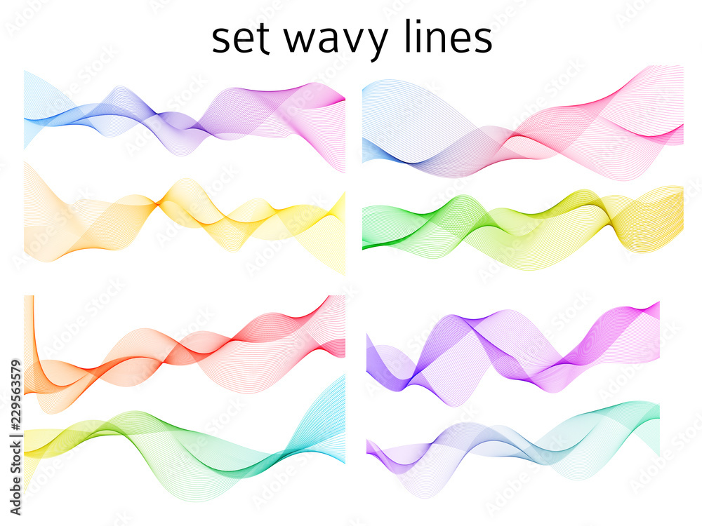 wavy lines form spiral ribbon design element effect 3d46 wavy lines form spiral ribbon design element effect 3d46