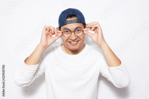 Young Man Wearing Eyeglasses