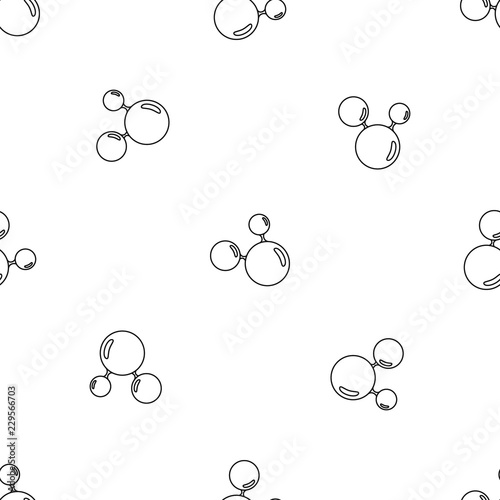 Triple molecule pattern seamless vector repeat geometric for any web design