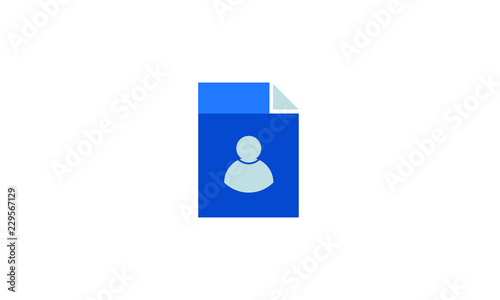 file vector icon. file user icon concept