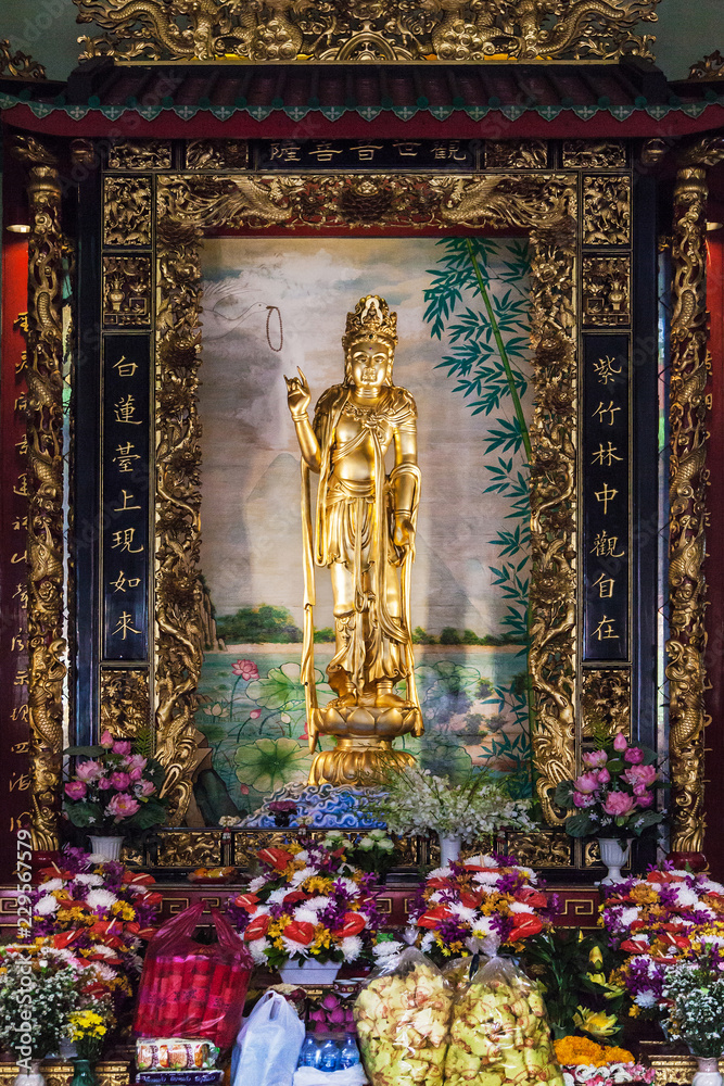 Kuan Yim Shrine in Chinatown Bangkok