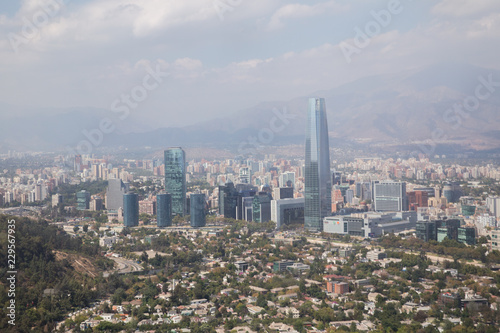 visão panorâmica de Santiago do Chile