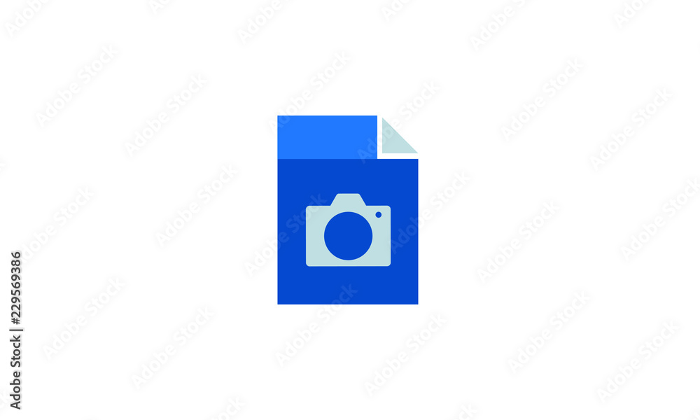 file vector icon. camera file  icon concept