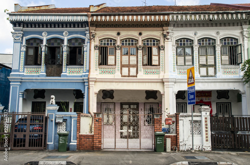 maisons peranakan à singapour photo