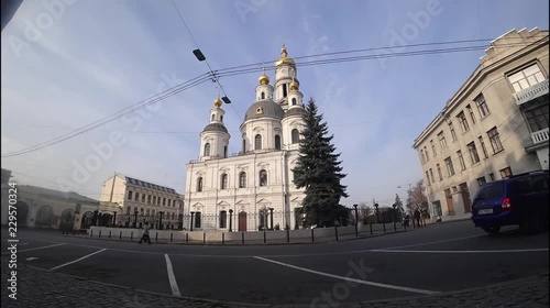kharkiv, architecture, skyline, city, timelapse