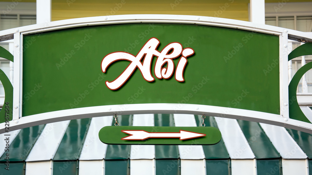 Obraz premium Schild 333 - Abi