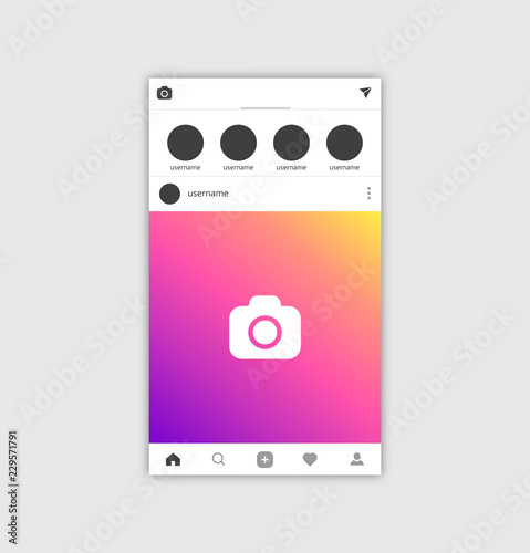 Photo frame vector illustration