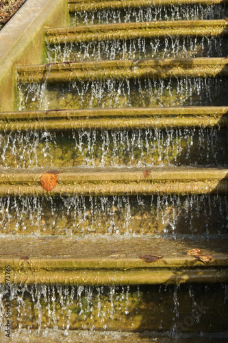 Treppe als Wasserfall 