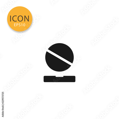 Pills icon isolated flat style.